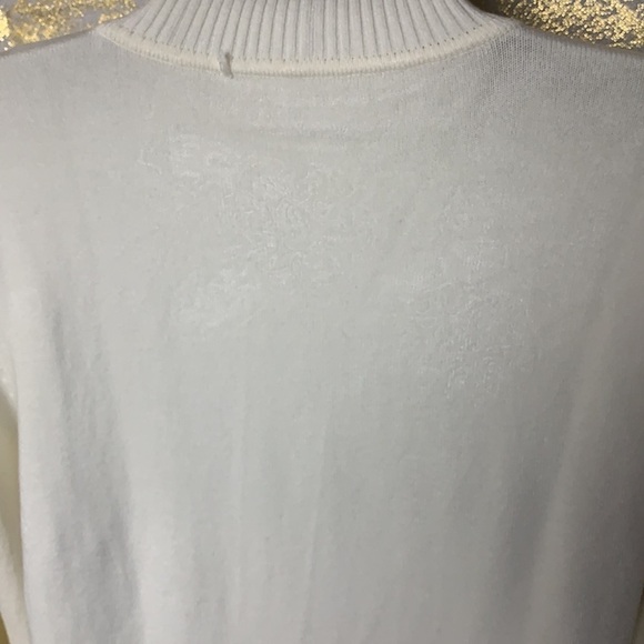 Vintage🧚♀️Lace-Panelled sequins long sleeve roll neck sweater size 8 - Picture 7 of 10